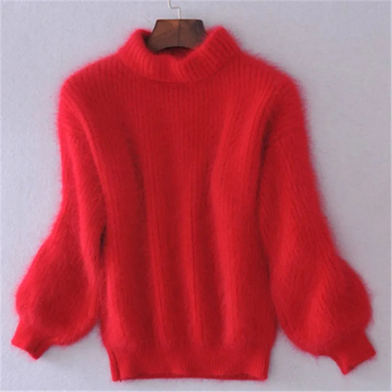 Mariah | Women's Balloon Sleeve Turtleneck Sweater - Image 6
