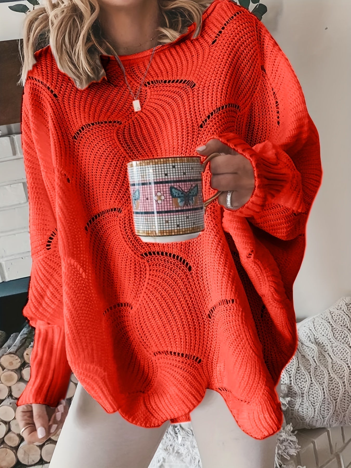 Fern | Women's Oversized Knit Sweater - Image 2