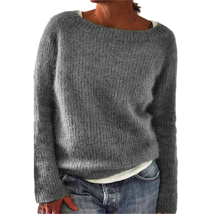 Joyce | Women's Crew Neck Pullover Sweater - Image 4