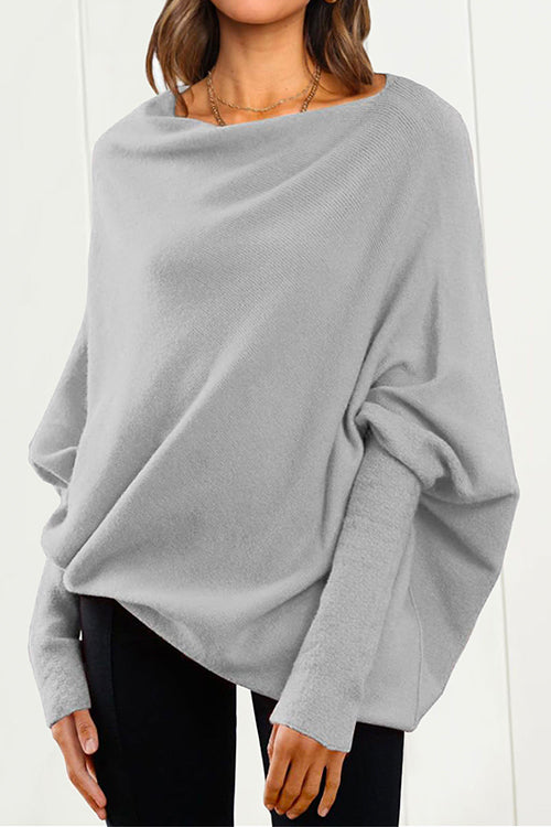 Kathy | Women's Oversized Batwing Sleeve Sweater - Image 3