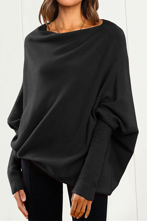 Kathy | Women's Oversized Batwing Sleeve Sweater - Image 4