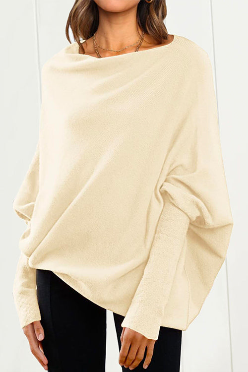 Kathy | Women's Oversized Batwing Sleeve Sweater - Image 5