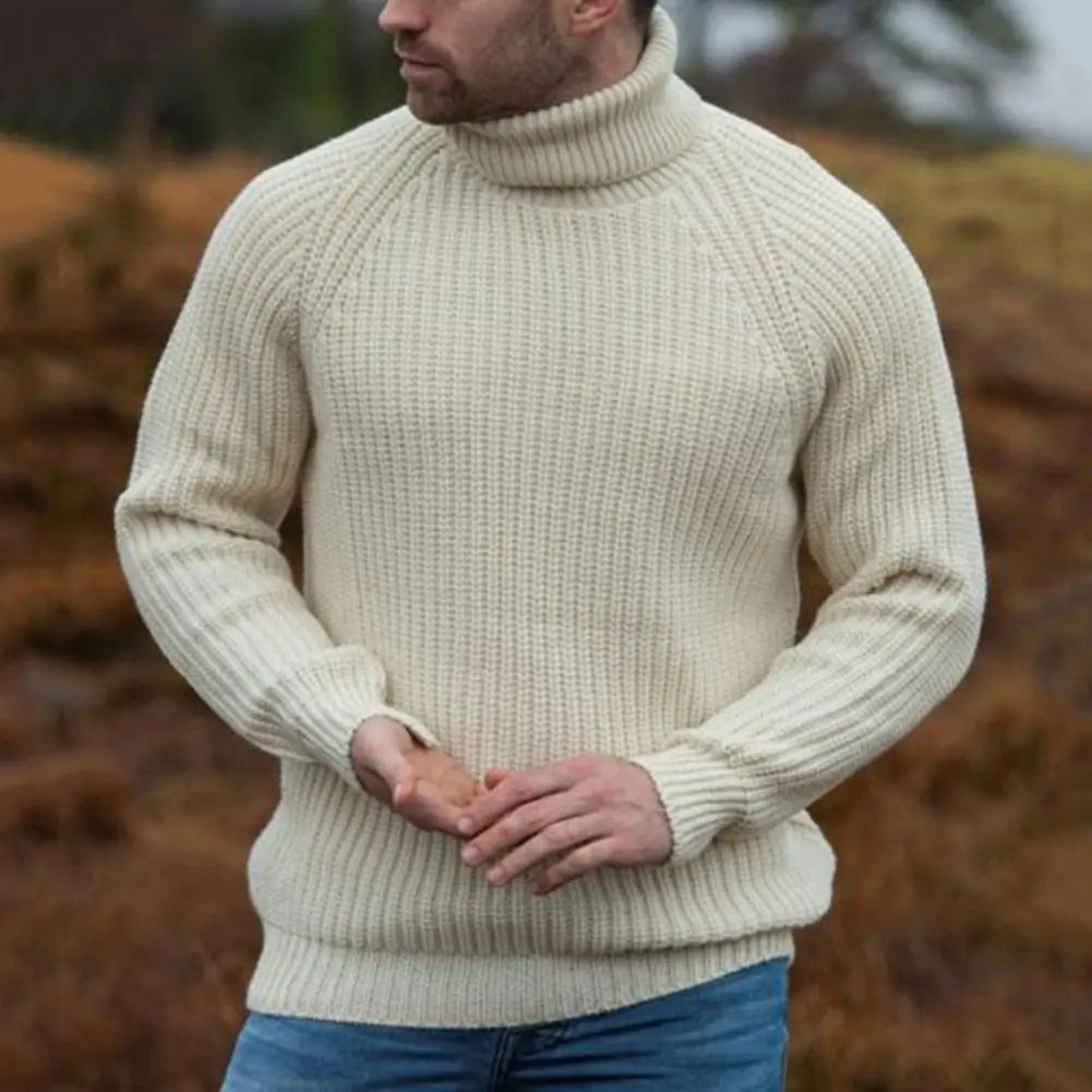 Joel | Men's Turtleneck Long Sleeve Sweater - Image 2