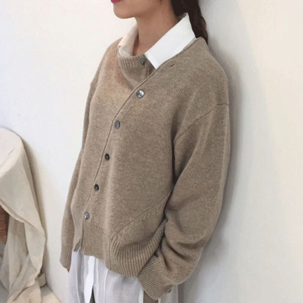 Deborah | Women's Oversized Button-Front Cardigan - Image 3