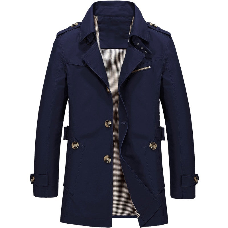 Colin | Men's Double Breasted Trench Coat - Image 4