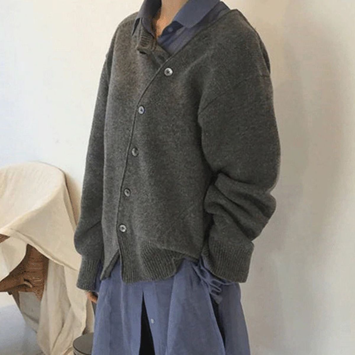 Deborah | Women's Oversized Button-Front Cardigan - Image 5