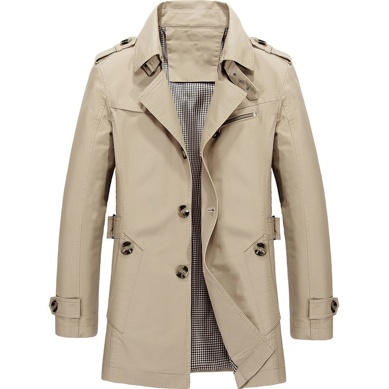 Colin | Men's Double Breasted Trench Coat - Image 1