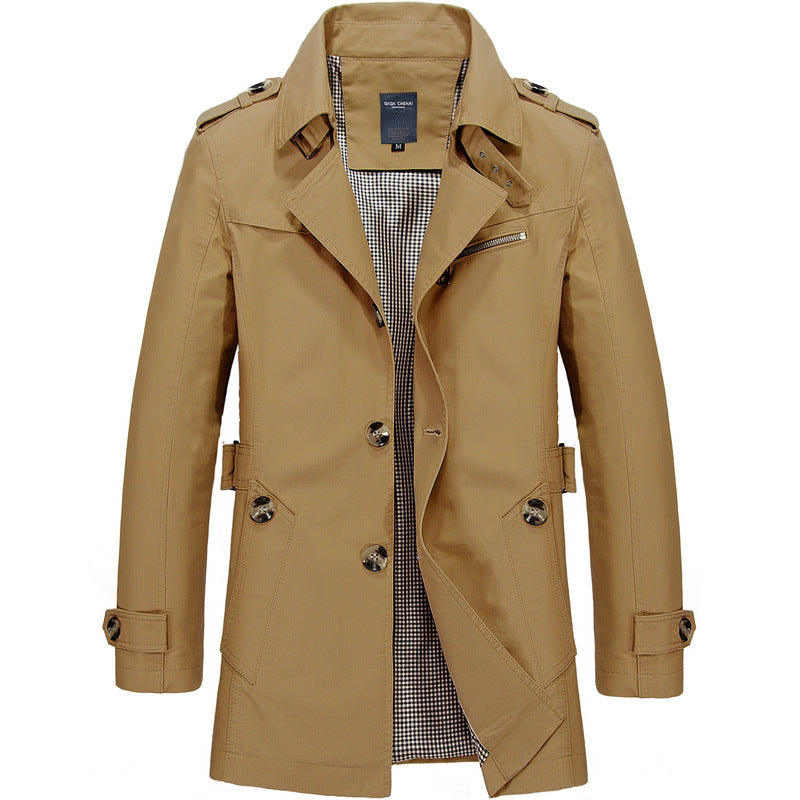 Colin | Men's Double Breasted Trench Coat - Image 2