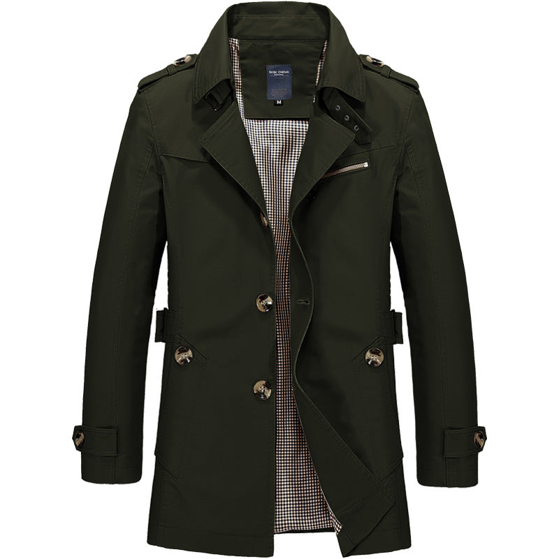 Colin | Men's Double Breasted Trench Coat - Image 5