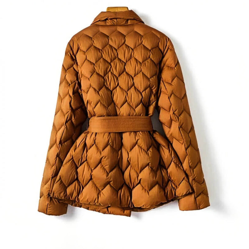 Jamie | Women's Quilted Belted Jacket - Image 2