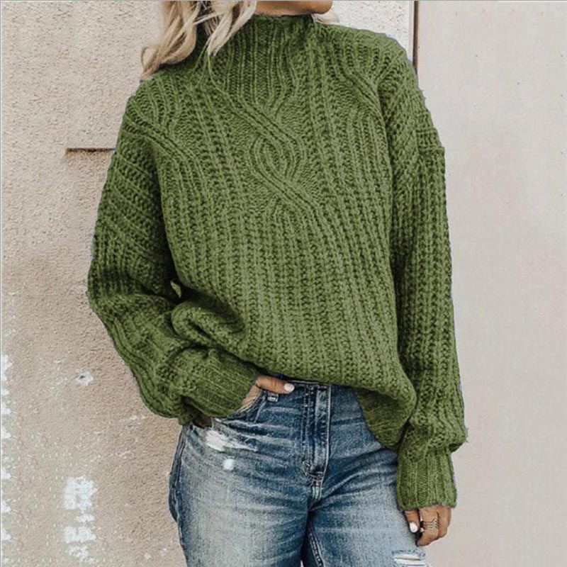 Natalie | Women's Oversized Cable Knit Sweater - Image 2