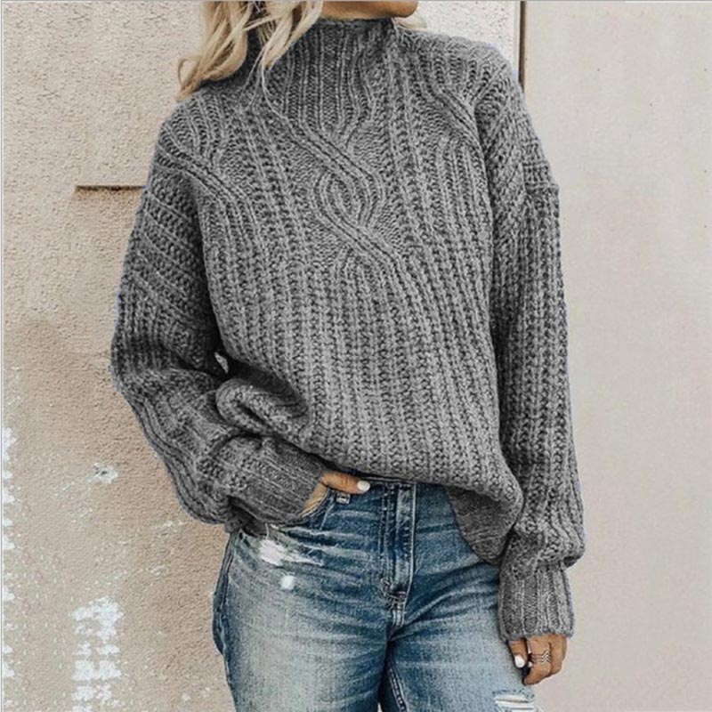 Natalie | Women's Oversized Cable Knit Sweater - Image 3