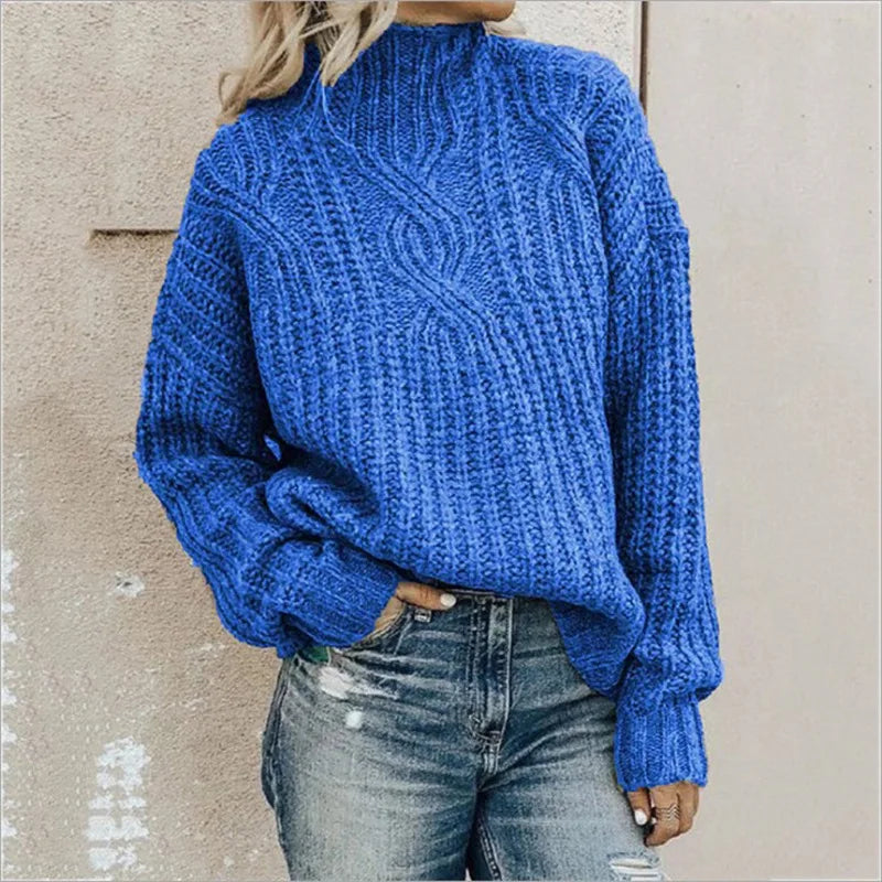 Natalie | Women's Oversized Cable Knit Sweater - Image 4