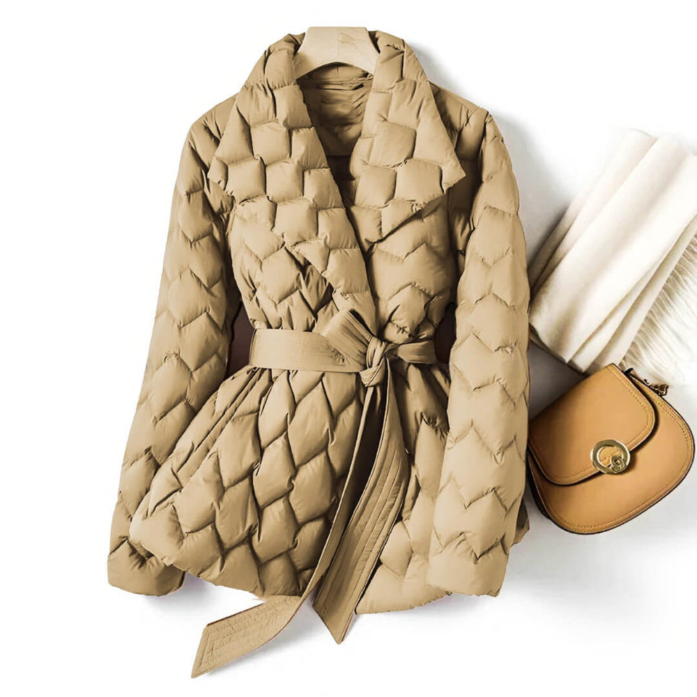 Jamie | Women's Quilted Belted Jacket - Image 4