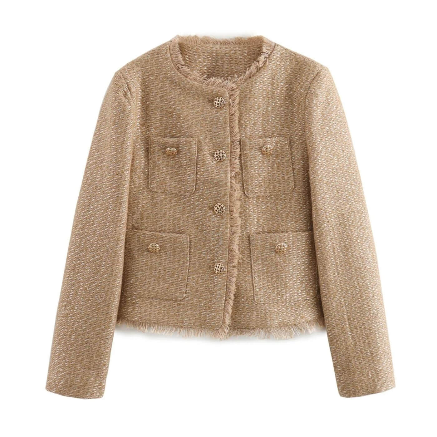 Alana | Women's Cropped Tweed Jacket - Image 5