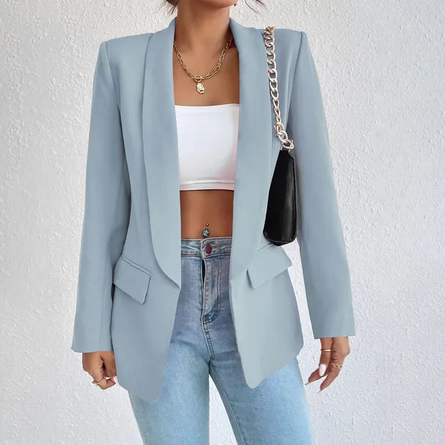 Bernice | Women's Open Front Long Sleeve Blazer - Image 9
