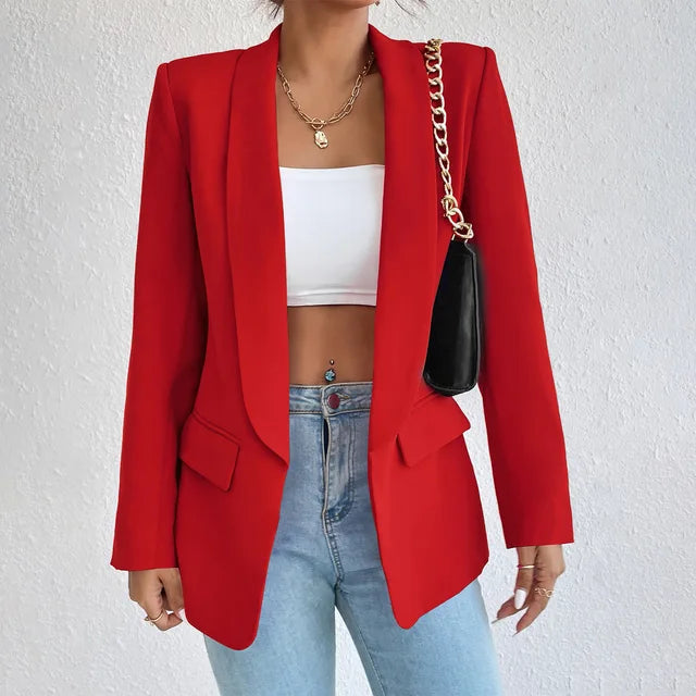 Bernice | Women's Open Front Long Sleeve Blazer - Image 5