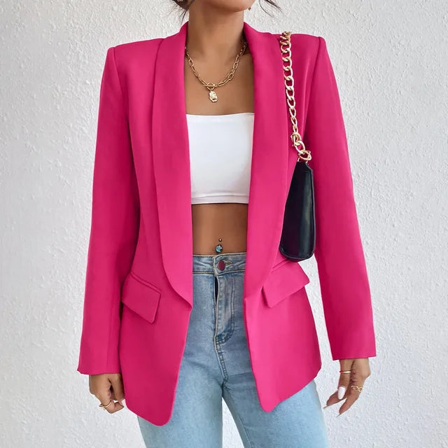 Bernice | Women's Open Front Long Sleeve Blazer - Image 6