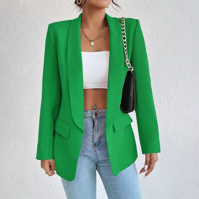 Bernice | Women's Open Front Long Sleeve Blazer - Image 4