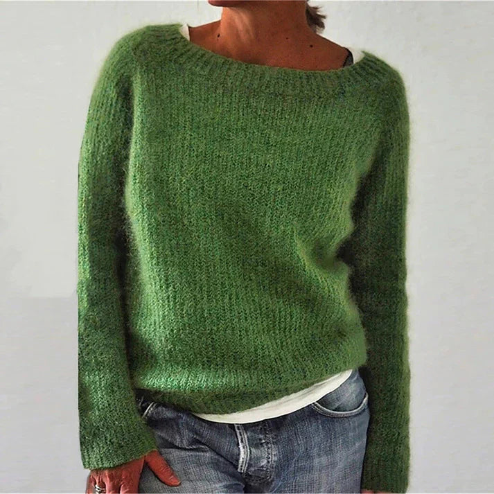 Joyce | Women's Crew Neck Pullover Sweater - Image 3