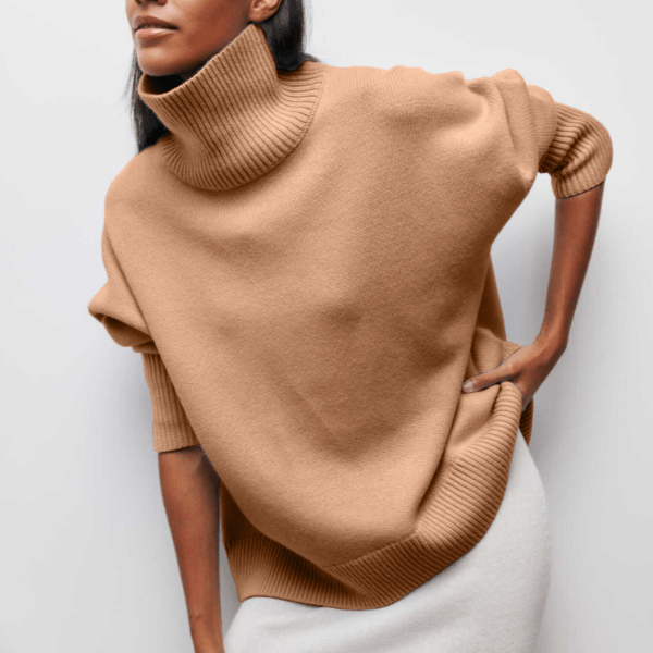 Jamie | Women's Oversized Turtleneck Sweater - Image 7
