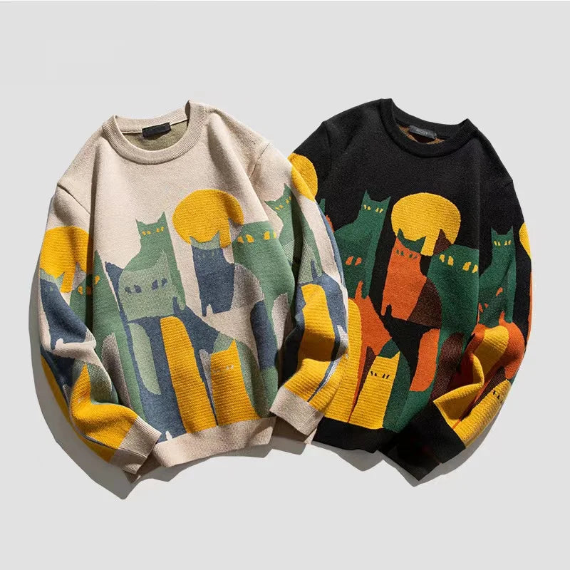 Jeremy | Men's Graphic Long Sleeve Sweater - Image 4