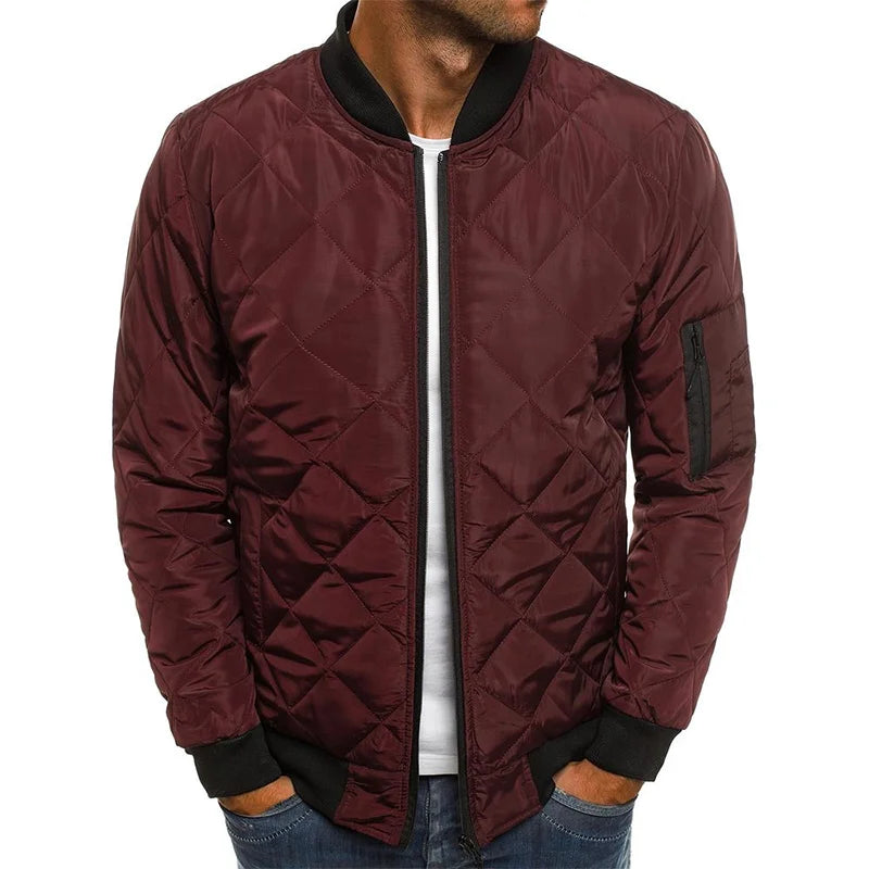 Jordan | Men's Slim Fit Quilted Bomber Jacket - Image 2