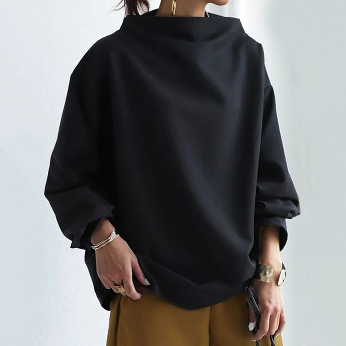 Winnie | Women's Oversized Long Sleeve Blouse - Image 2