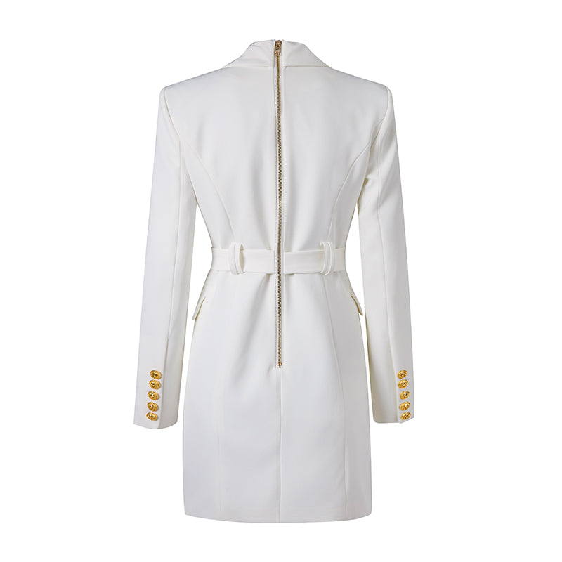 Michaela | Women's Belted Double-Breasted Coat - Image 3