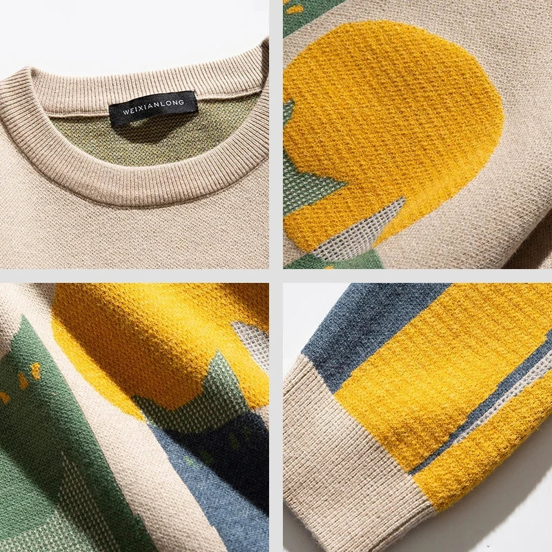 Jeremy | Men's Graphic Long Sleeve Sweater - Image 3
