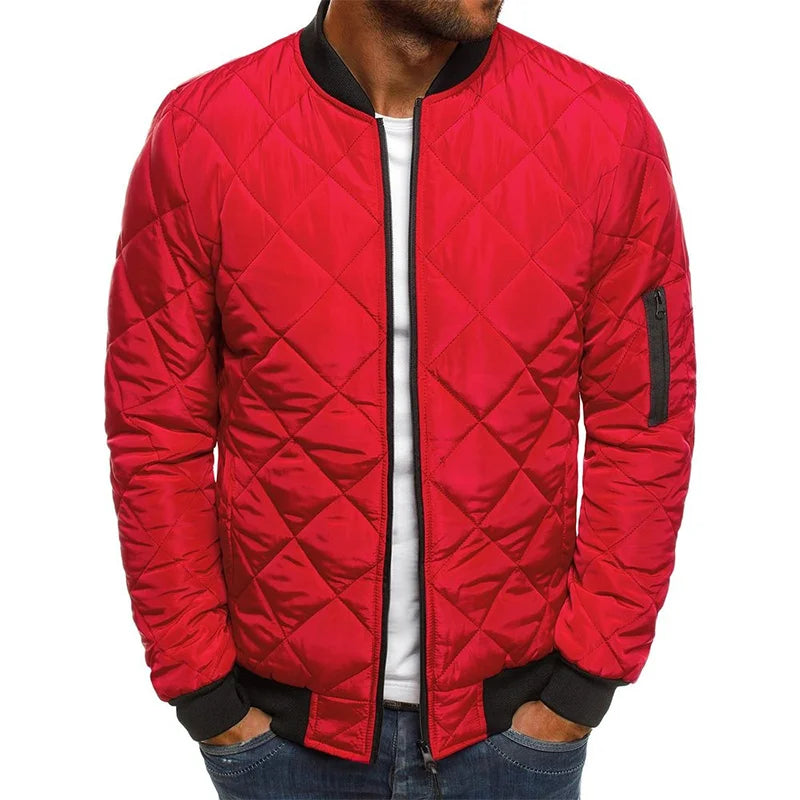 Jordan | Men's Slim Fit Quilted Bomber Jacket - Image 5