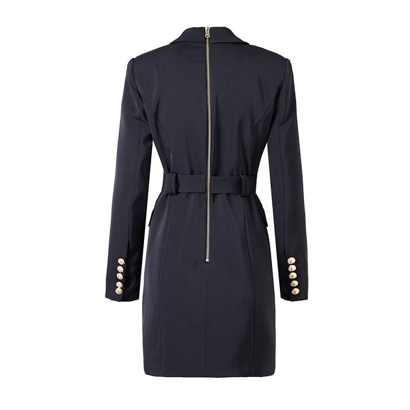 Michaela | Women's Belted Double-Breasted Coat - Image 2