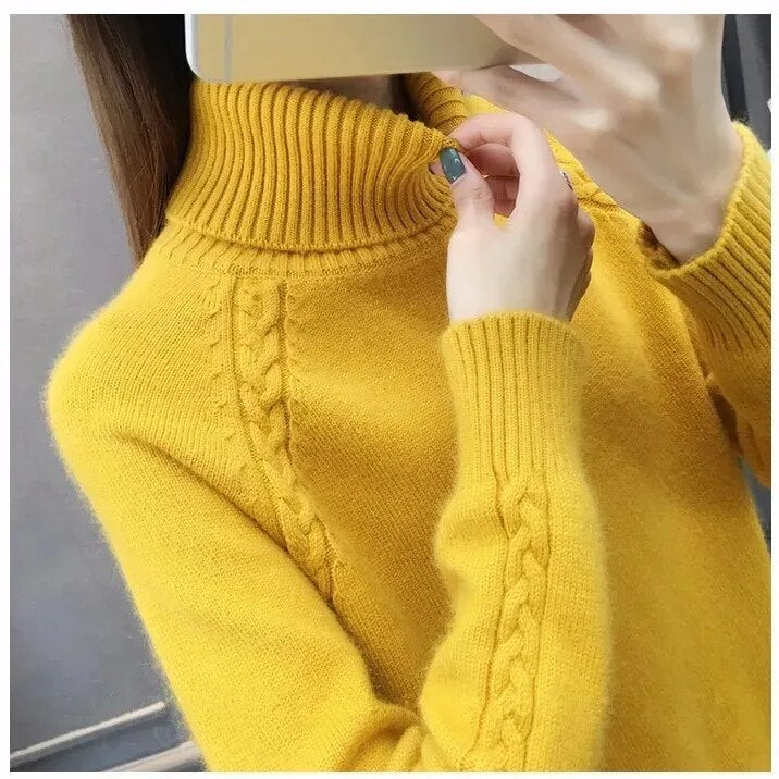 Liliana | Women's Turtleneck Knit Sweater - Image 4