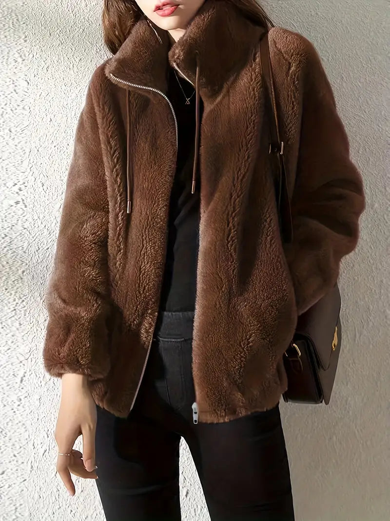 Jamie | Women's Loose Fit Zip-Up Jacket - Image 3