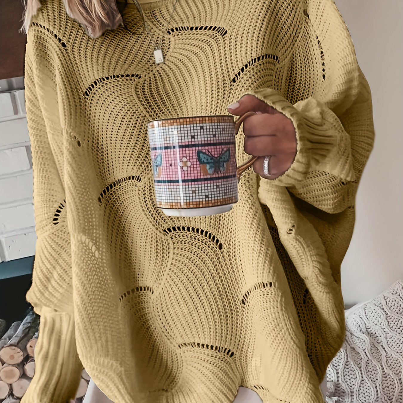 Fern | Women's Oversized Knit Sweater - Image 14