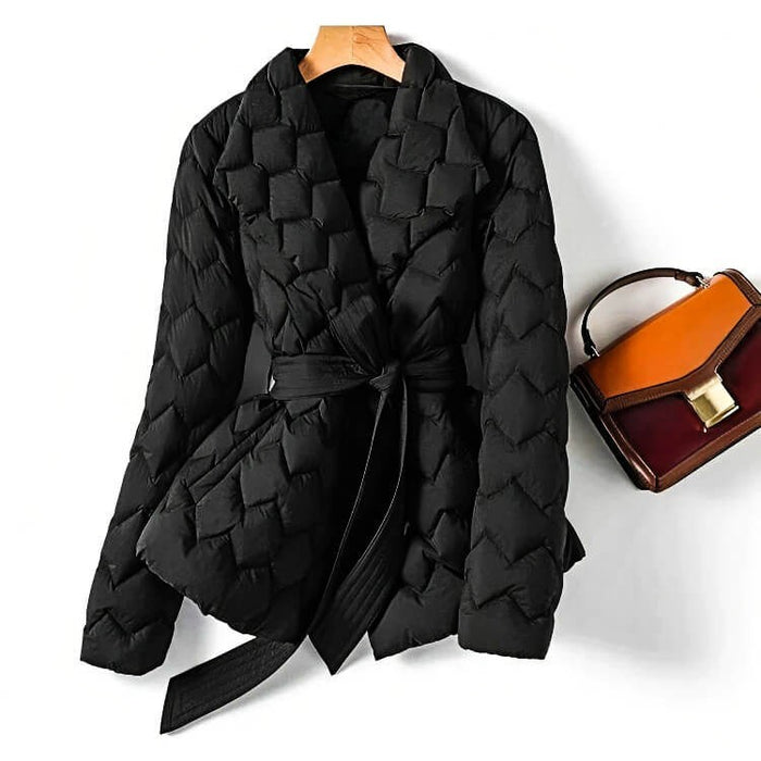 Jamie | Women's Quilted Belted Jacket - Image 5