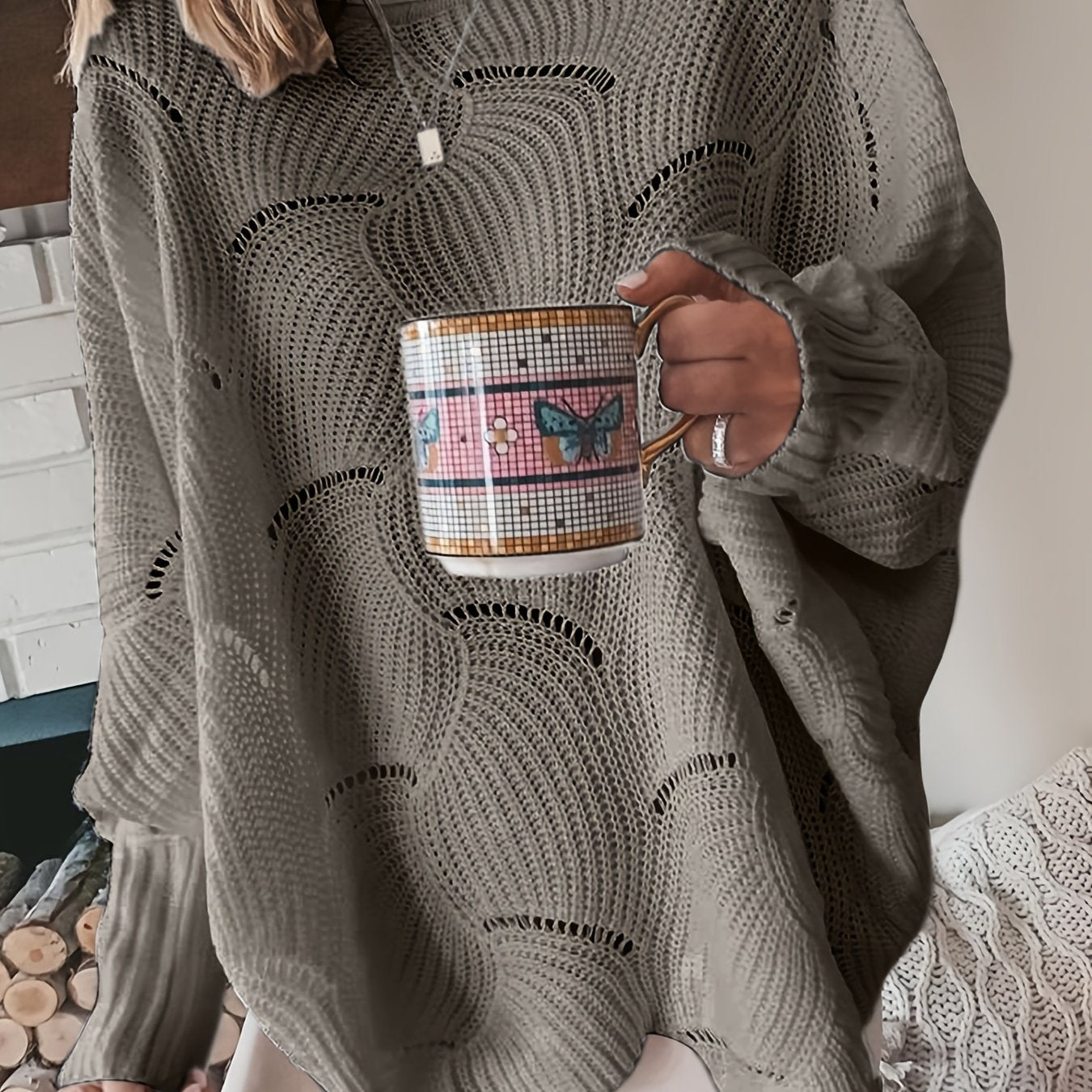 Fern | Women's Oversized Knit Sweater - Image 12