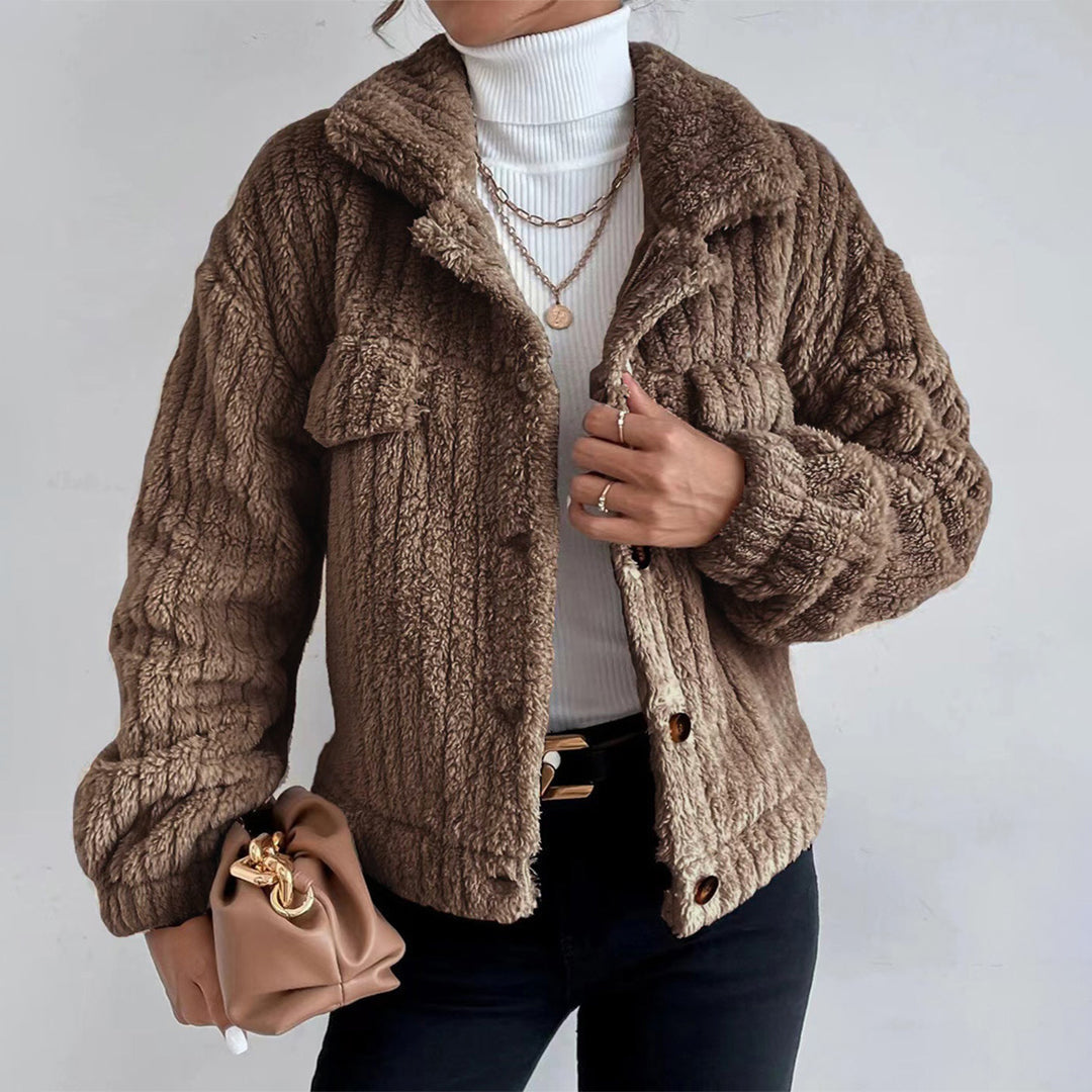 Savannah | Women's Button-Front Fleece Jacket - Image 4