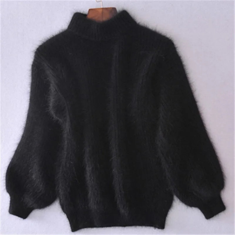 Mariah | Women's Balloon Sleeve Turtleneck Sweater - Image 7