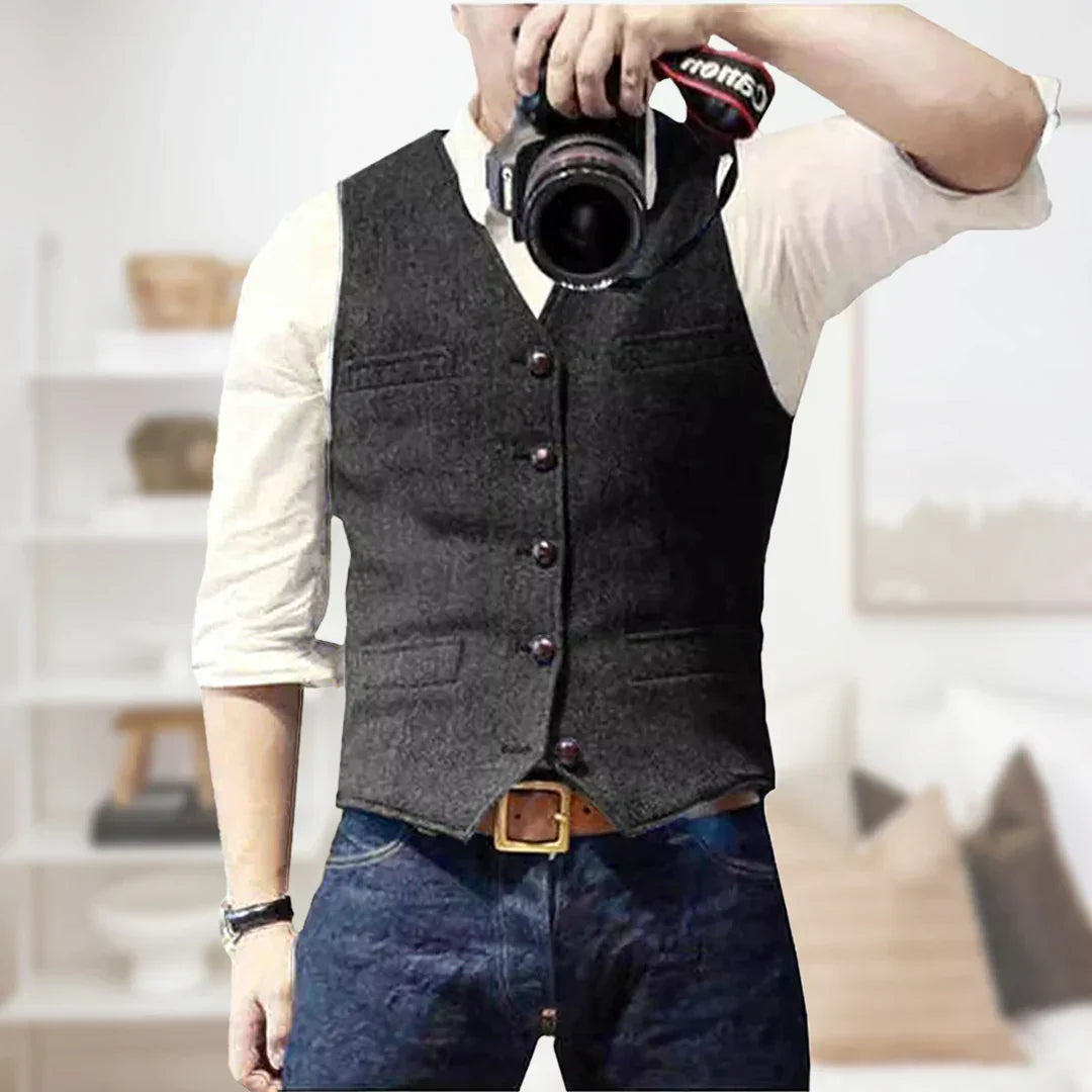 Ty | Men's Slim Fit Casual Vest - Image 5