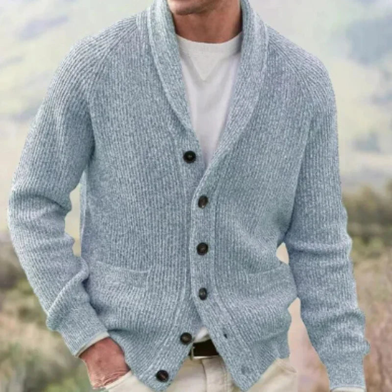 Rhys | Men's Button-Front Knit Cardigan - Image 3