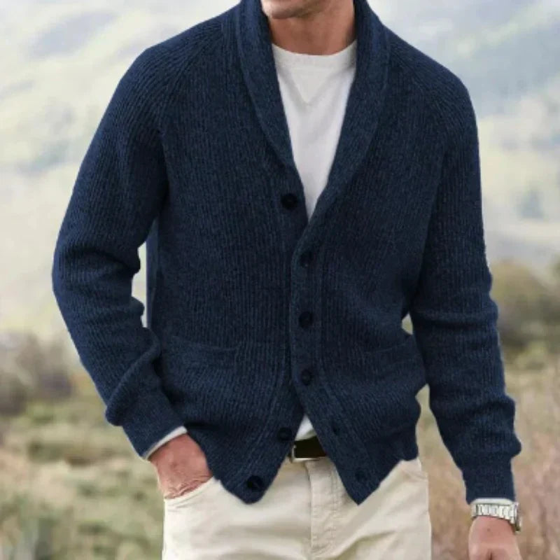 Rhys | Men's Button-Front Knit Cardigan - Image 4