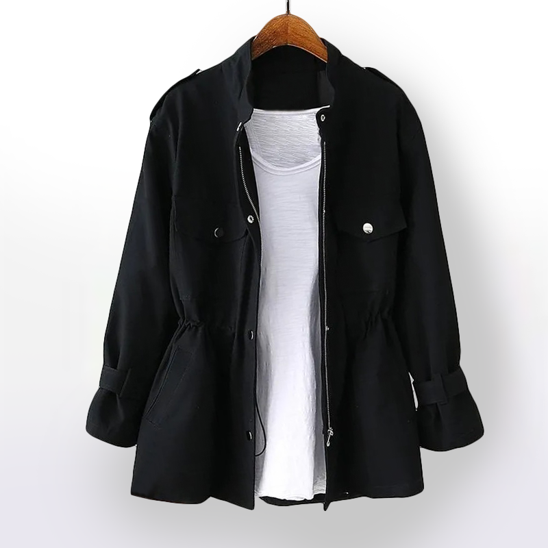 Diane | Women's Drawstring Waist Anorak Jacket - Image 7