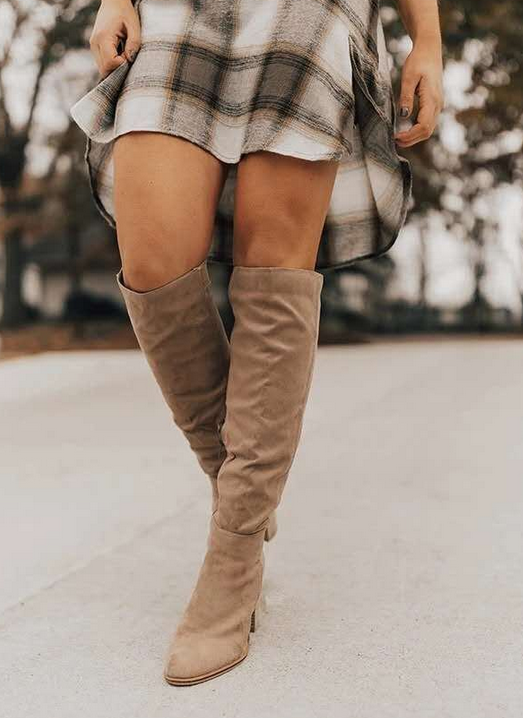 Kimberly | Women's Knee High Block Heel Boots - Image 4