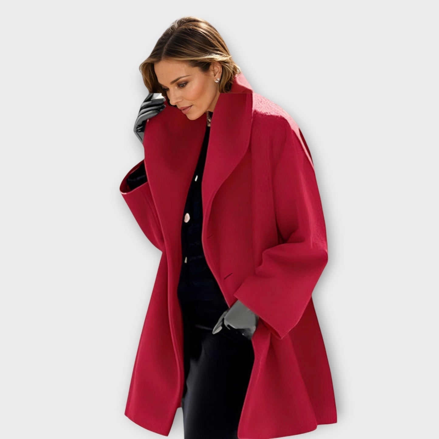 Bonnie | Women's Oversized Cocoon Coat - Image 2