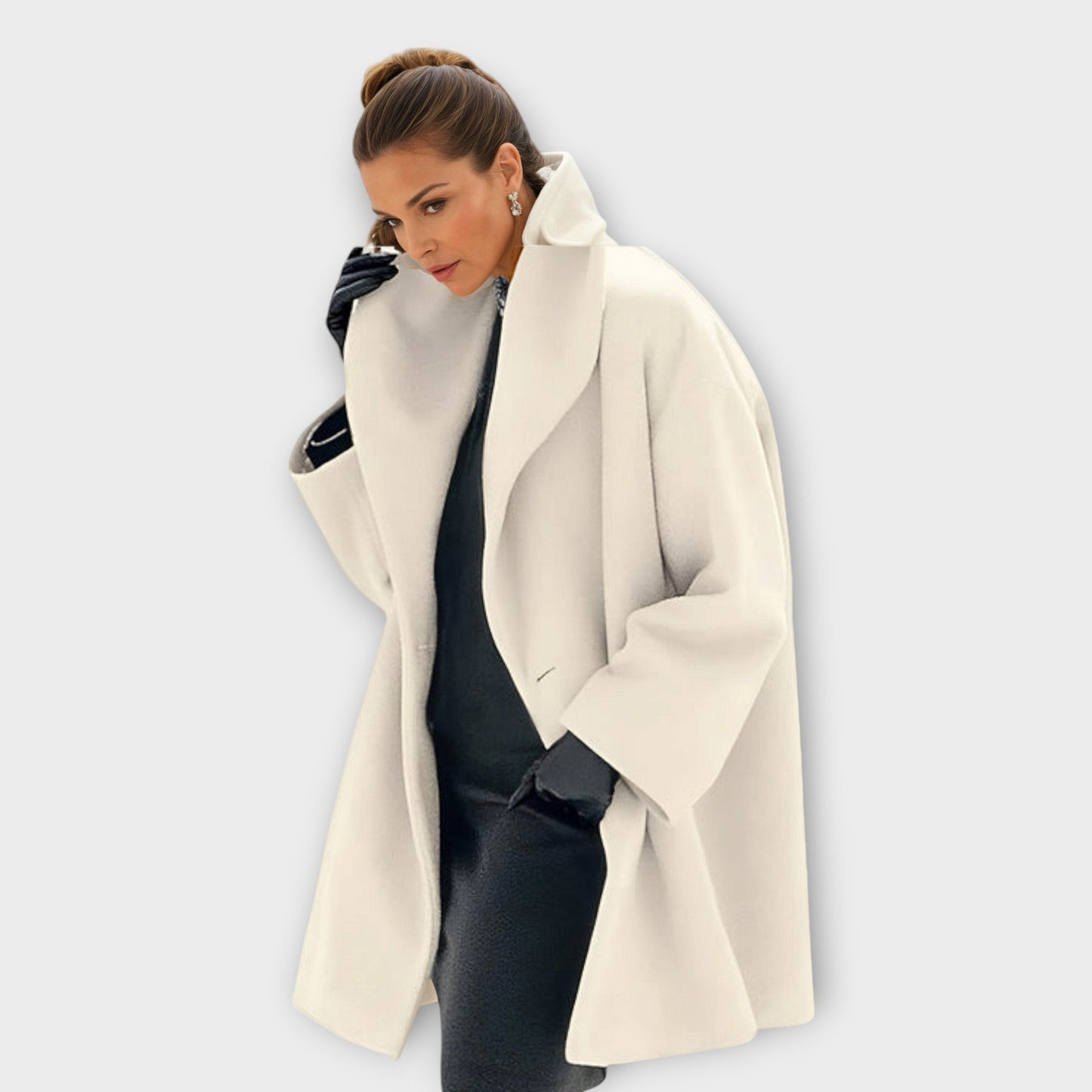 Bonnie | Women's Oversized Cocoon Coat - Image 6