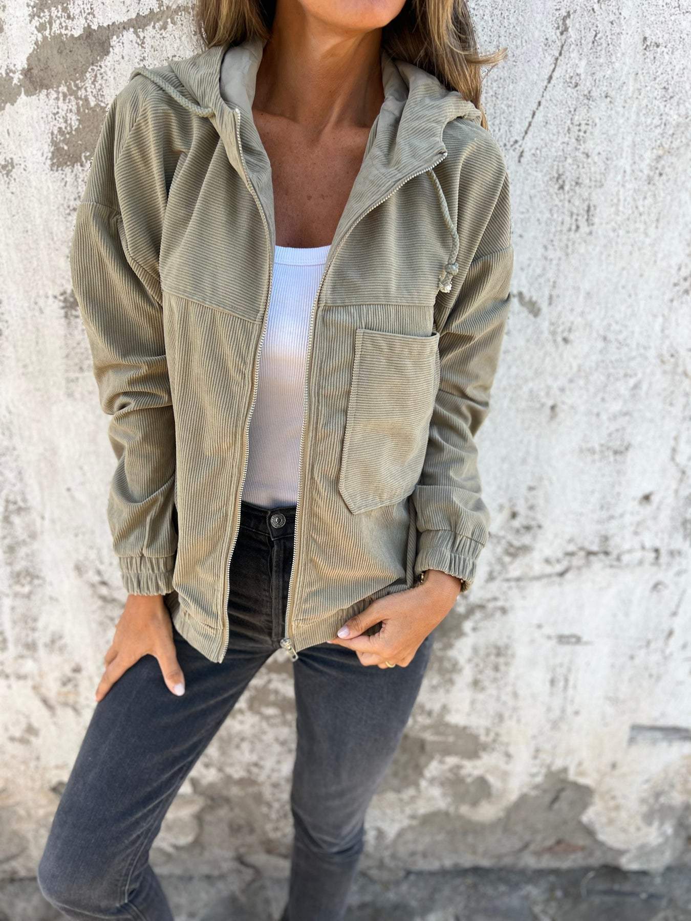 Jamie | Women's Hooded Zip-Up Jacket - Image 2