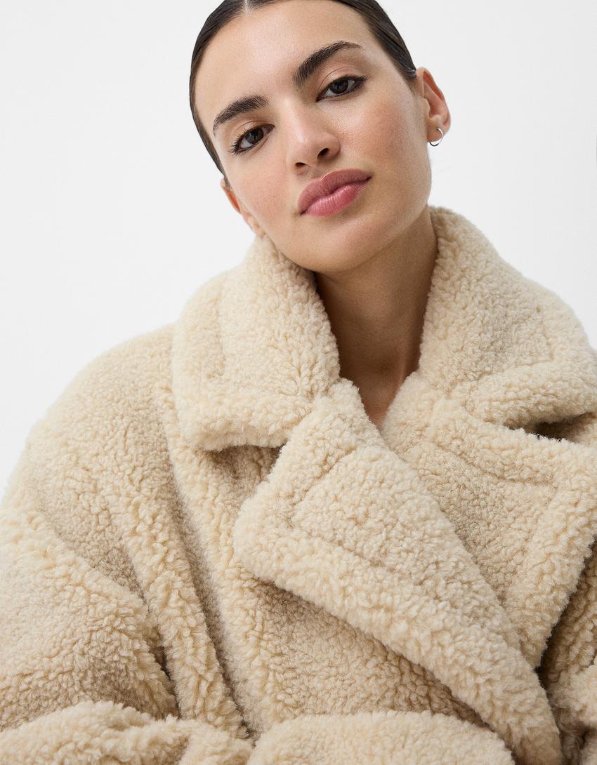 Melanie | Women's Oversized Teddy Coat - Image 4