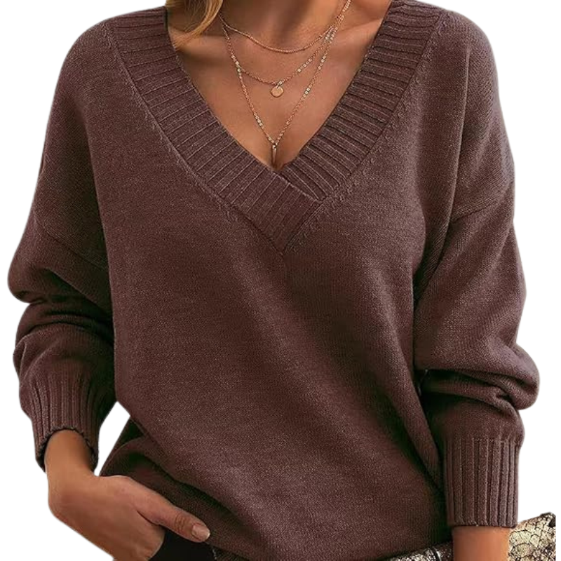 Faith | Women's V-Neck Pullover Sweater - Image 8