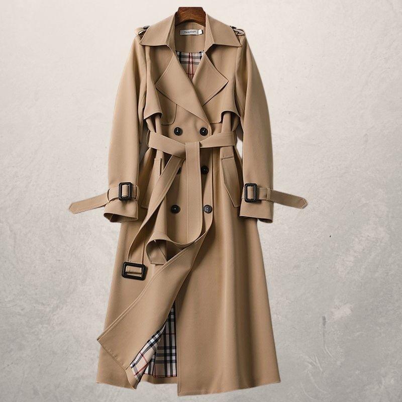 Lisa | Women's Belted Long Trench Coat - Image 5
